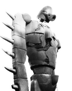 Robot symbolizujący sztuczną inteligencję i chatboty