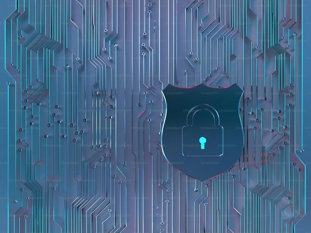 Symbol kłódki na tle cyfrowych zabezpieczeń, recenzja Norton 360