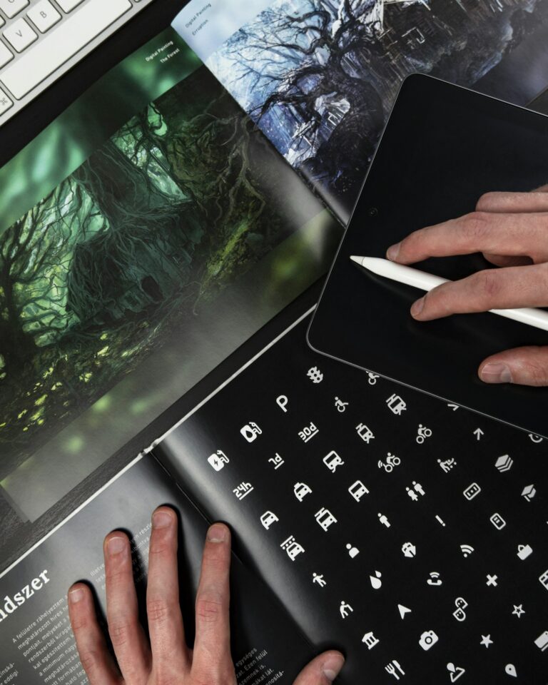 Projektowanie interfejsu użytkownika za pomocą AI na ekranie laptopa
