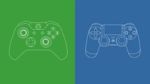 Kontrolery do konsoli, na której działa abonament Xbox Game Pass